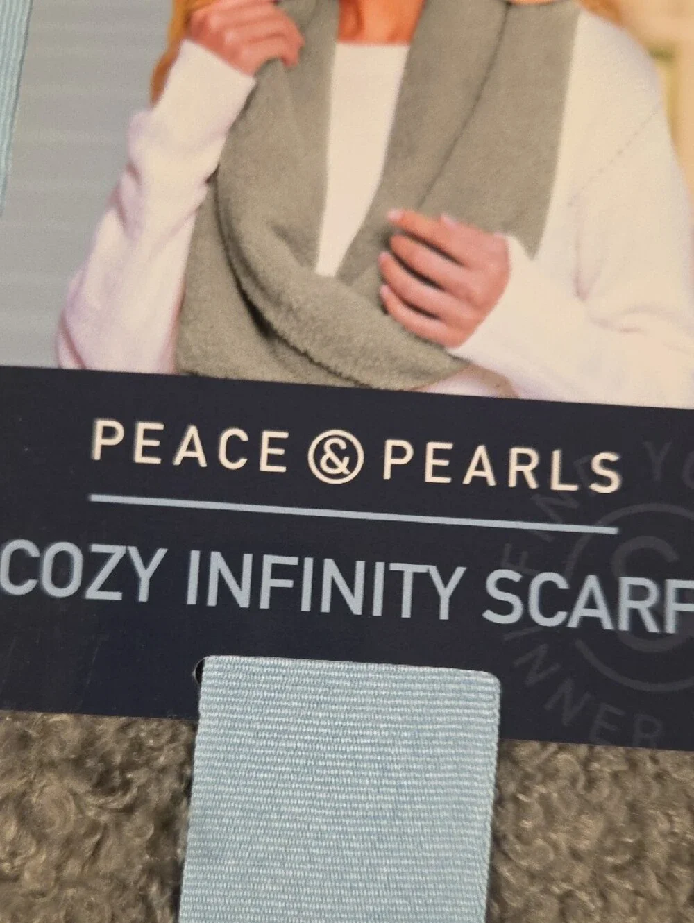 Cozy Infinity Scarf in Light Grey